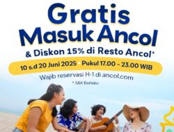 Meriahkan HUT Jakarta Ke-498 Masuk Ancol Gratis