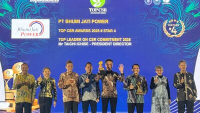 Bangun Kebermanfaatan Tanpa Henti, Grup United Tractors Raih TOP CSR Award 2025