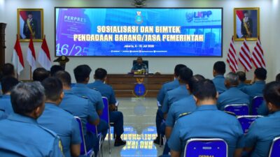 Pushidrosal Gelar Sosialisasi dan BimtekPengadaan Barang dan Jasa Pemerintah