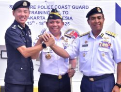 Bakamla RI Sambut Kedatangan Kapal Patroli SPCG di Jakarta