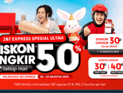 J&T Express Rayakan Ulang Tahun ke-10 dengan Traktiran Ongkir Hingga 50%