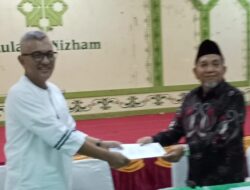 Yayasan Mesjid Al-Nizham Kembali Tetapkan Ustd Taufik Saleh, Spdi Sebagai Ketua DKM