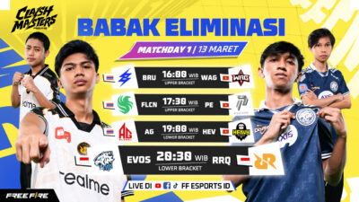 RRQ Kazu dan EVOS Divine Saling Bertemu di Lower Bracket Free Fire Clash Master SEA 2026 Spring