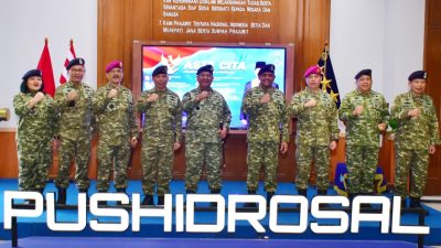 Danpushidrosal Pimpin Penyerahan Jabatan,Pengukuhan Jabatan dan Serah Terima Jabatan di Lingkungan Pushidrosal