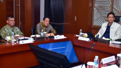 Danpushidrosal Hadiri Audiensi Asosiasi pelaku usaha logistik Indonesia dengan Menteri Keuangan RI