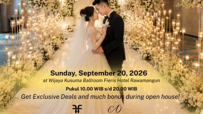 A Love Story Begins, Fieris Hotel Rawamangun Siapkan Inspirasi Pernikahan untuk Calon Pengantin