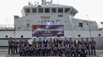 Pushidrosal Launching S-101 dan Sea Trial Produk S-100 di Teluk Jakarta