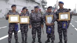 Empat Prajurit Pushidrosal Terima Penghargaan Kasal